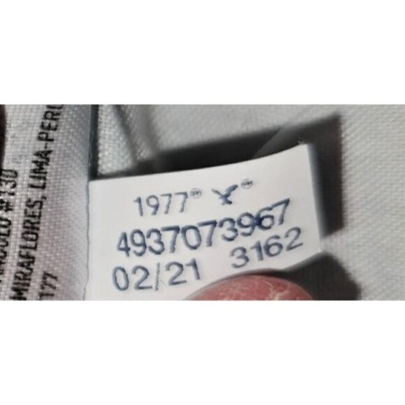 American Eagle AE Jeans Sz 2 Long Tall High Rise Straight Raw Hem Distressed NEW - Picture 11 of 13